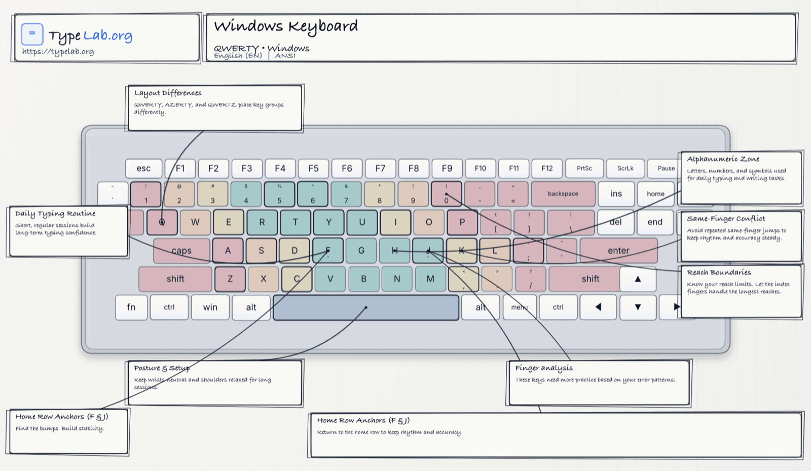 Keyboard Infographic (Windows)