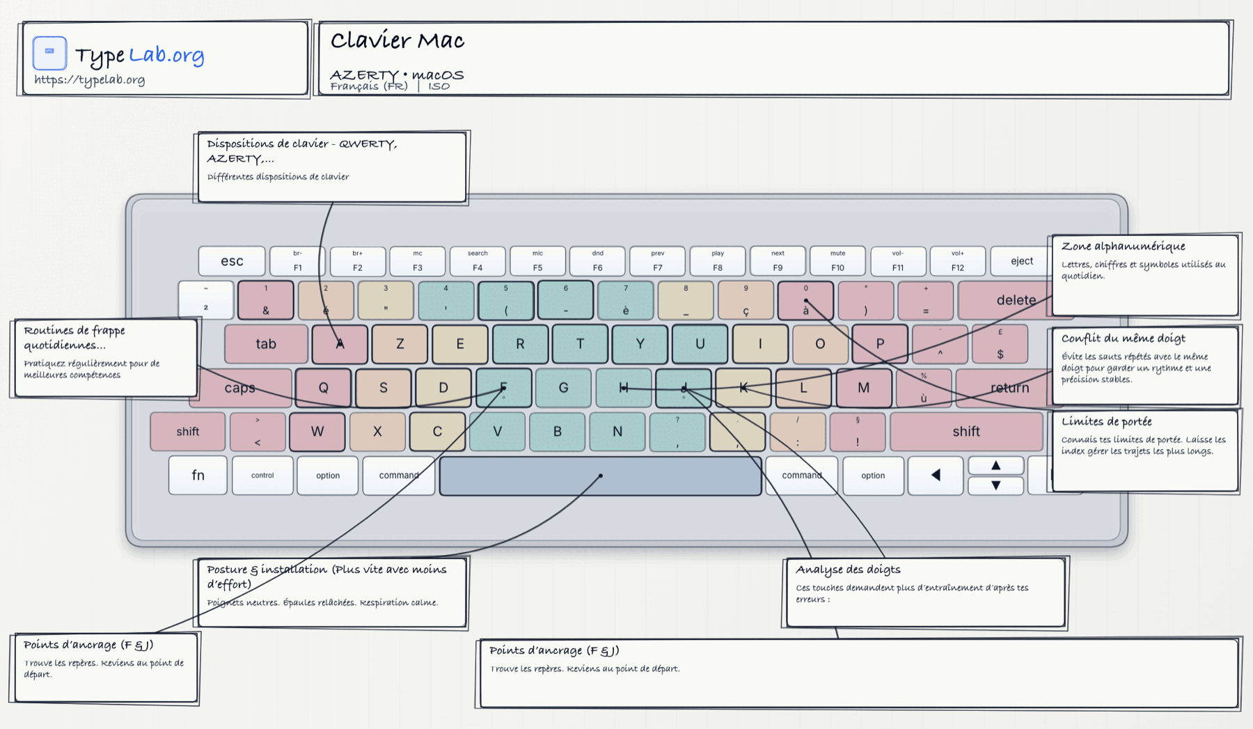 Infographie clavier (macOS)