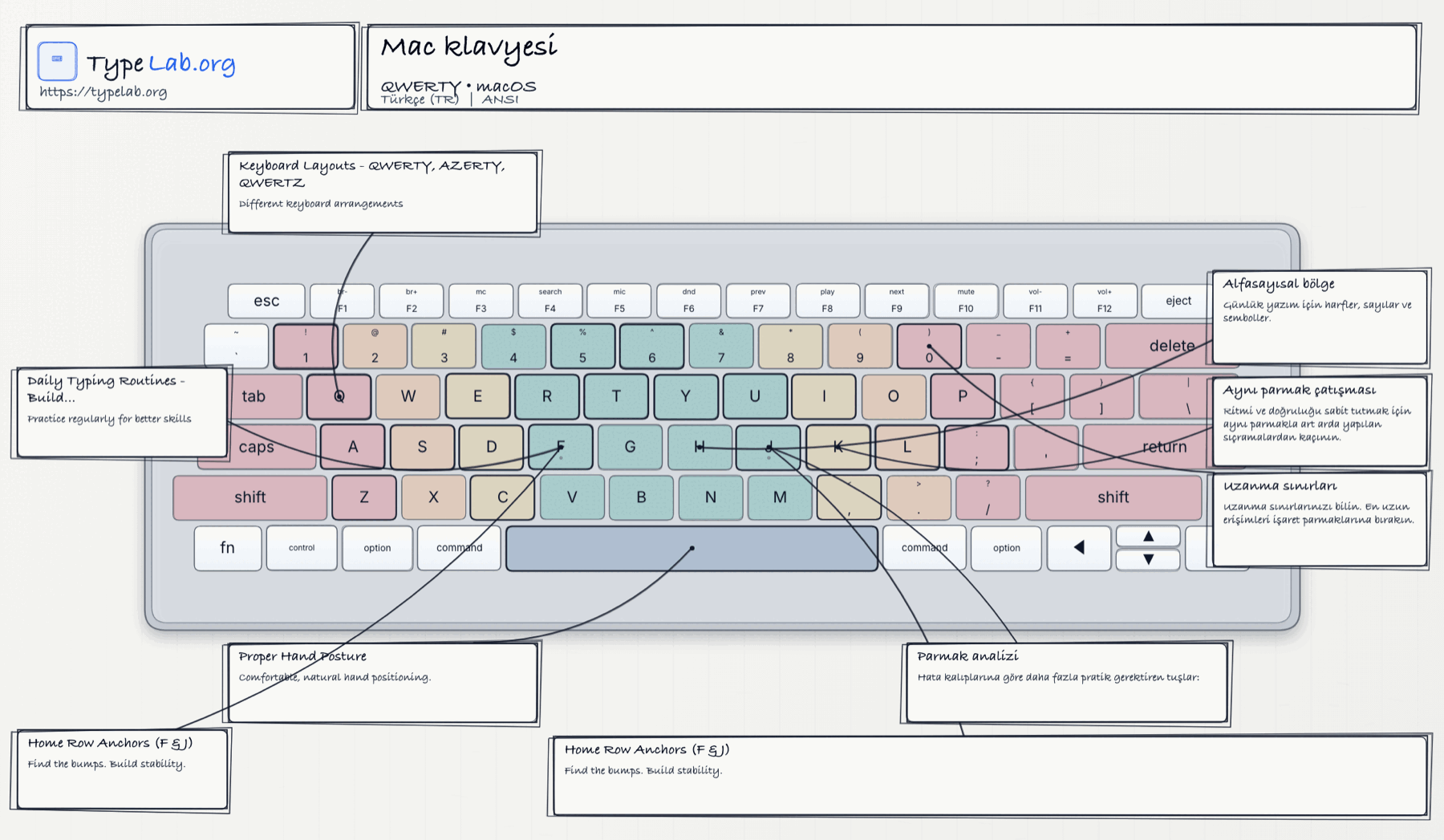 Klavye infografiği (macOS)
